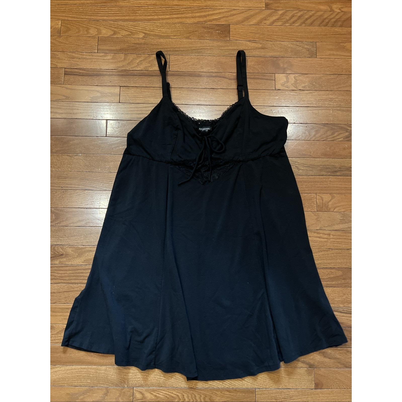 Nightfall By Torrid Black Lace Chemise Nightgown Sleep Dress Womens Size 3x
